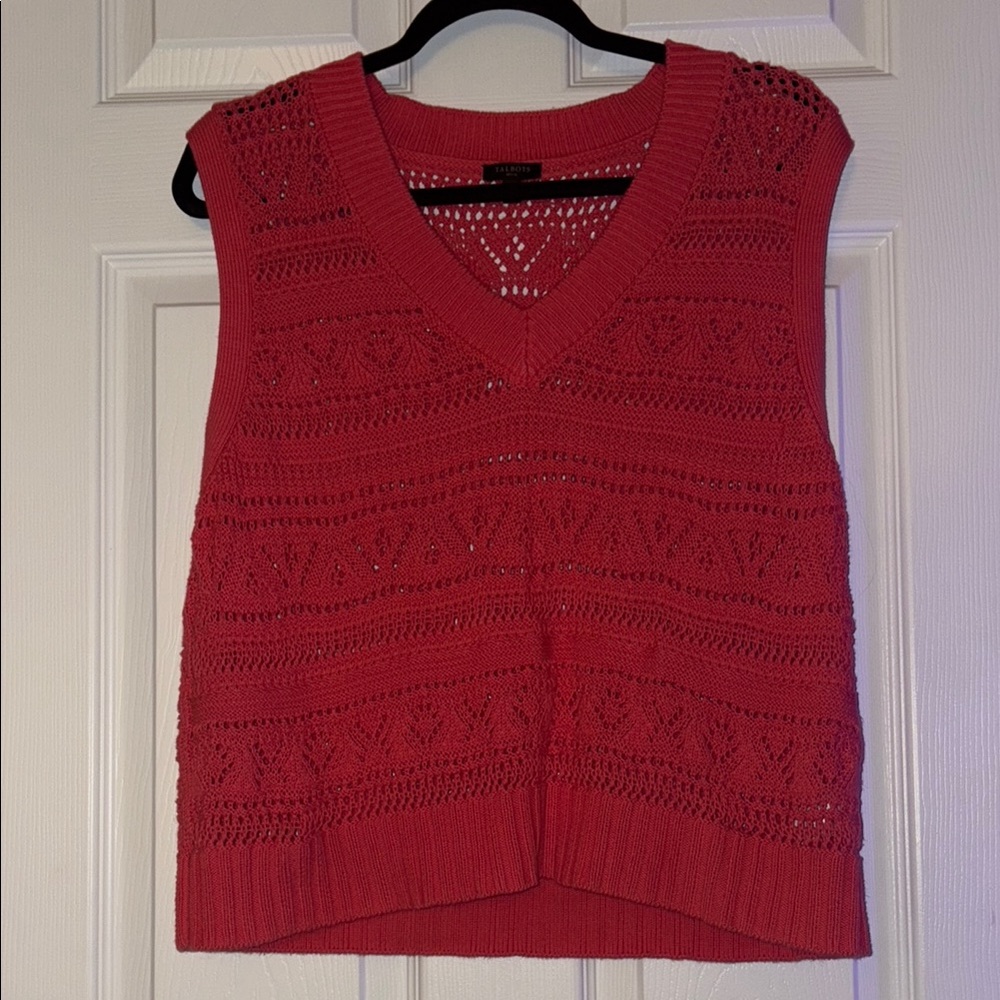 Talbots pink Sleeveless Knit Blouse